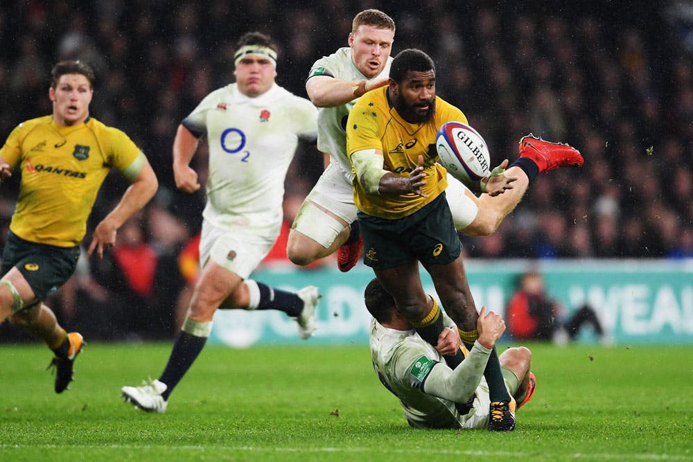 Koroibete was a beast against England in tough conditions. Photo: Getty Images
