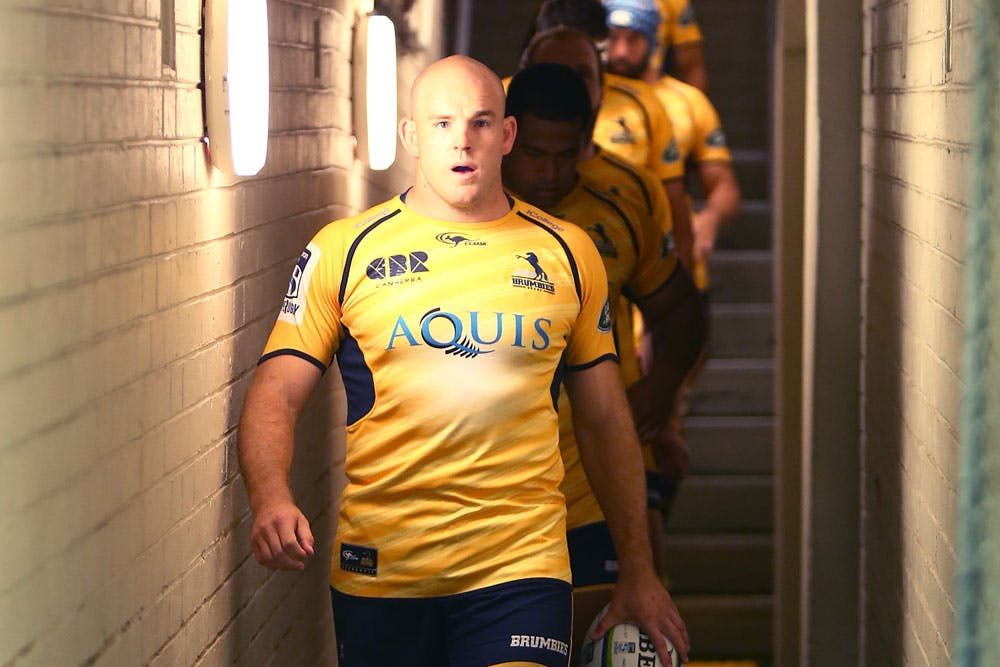 Stephen Moore's Brumbies have a mammoth task in Auckland. Photo: Getty Images