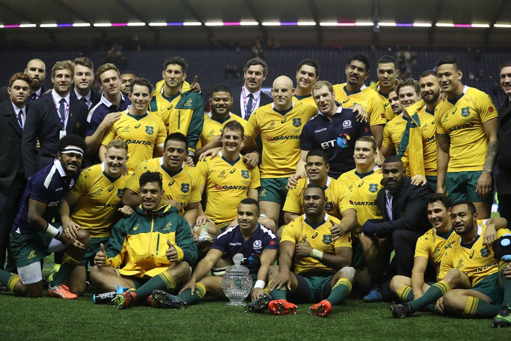The Wallabies will take on Scotland again in 2017. Photo: Getty Images