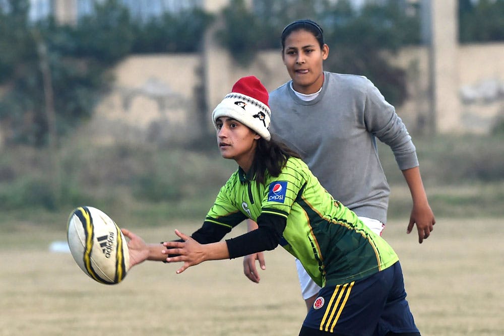 Pakistan's women's sevens team will make their international debut this weekend. Photo: AFP