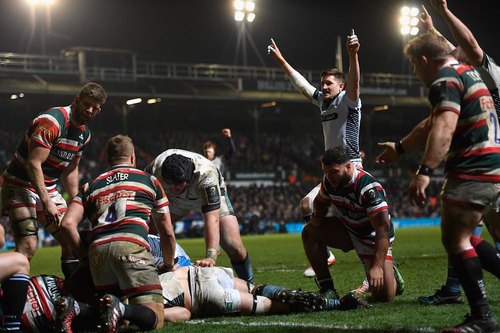 Leicester Tigers humiliated by Glasgow going down by 43 points. Photo: Getty Images