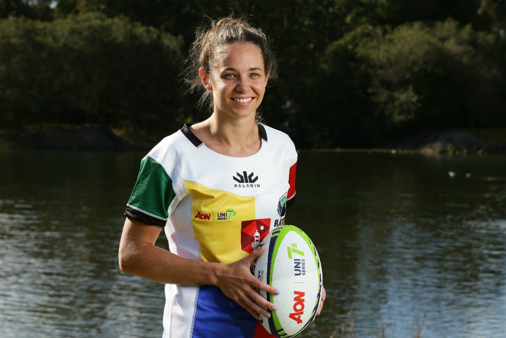 Chloe Dalton headlines the women named in Macquarie University's squad for the Aon Uni 7s series. Photo: Getty Images