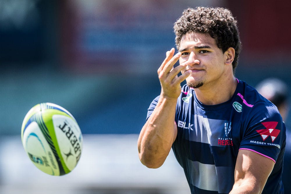 Sione Tuipulotu is one of two local stars to re-commit to the Rebels. Photo: ARU Media/Stu Walmsley