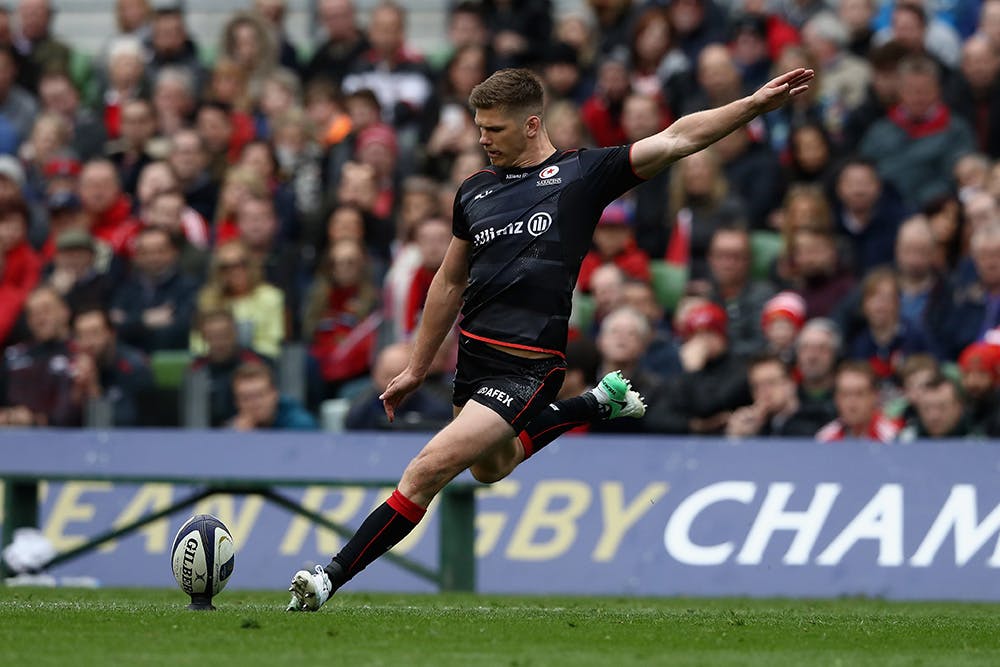 Owen Farrell was on song with the boot against Munster. Photo: Getty Images
