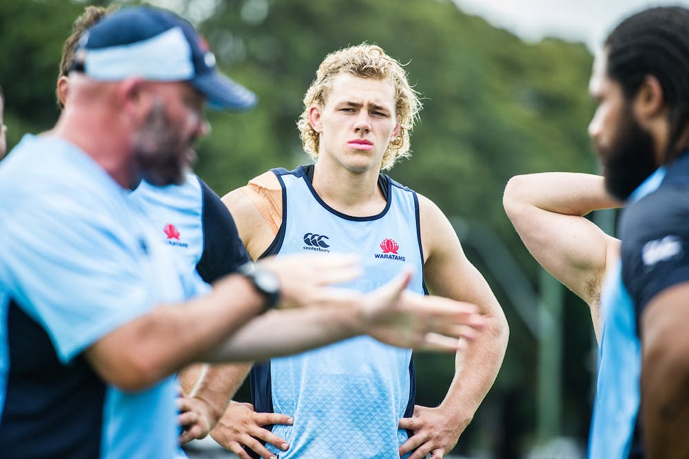 Ned Hanigan is in the middle of a breakout year for the Waratahs. Photo: RUGBY.com.au/Stuart Walmsley