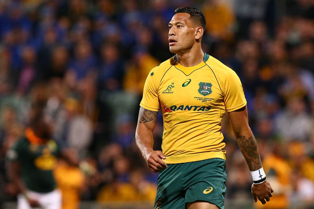 Israel Folau took to social media to express his view on same-sex marriage. Photo: Getty Images