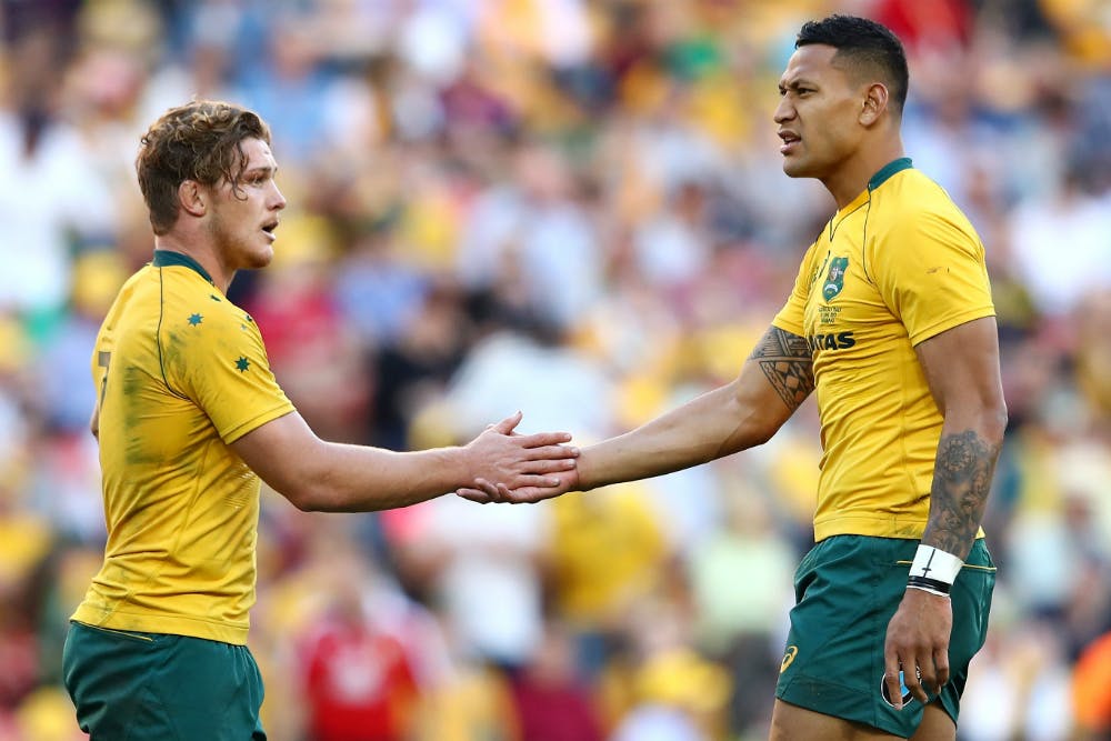 Michael Hooper and Israel Folau made Rugby World's top 10. Photo: Getty Images