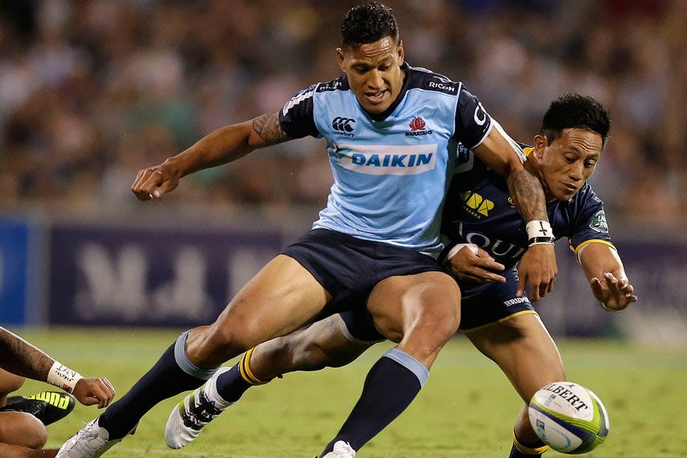 Israel Folau may see more midfield time in 2016. Photo: Getty Images