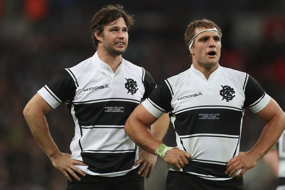 Sam Carter crossed in the Barbarians' victory. Photo: Getty Images