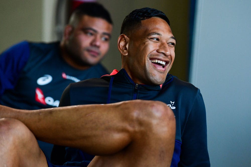 Israel Folau has been cited over a collision in the Sydney Test. Photo: RUGBY.com.au/Stuart Walmsley