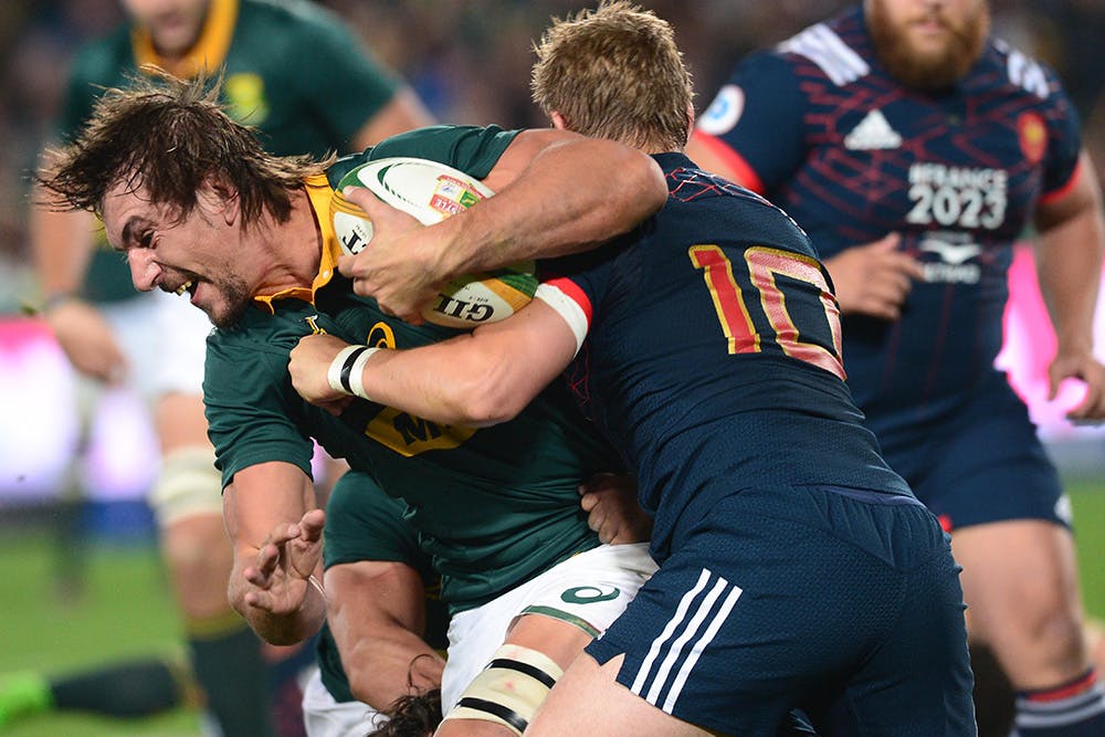 Eben Etzebeth lead the Springboks in a Test for the first time on the weekend. Photo: Getty Images