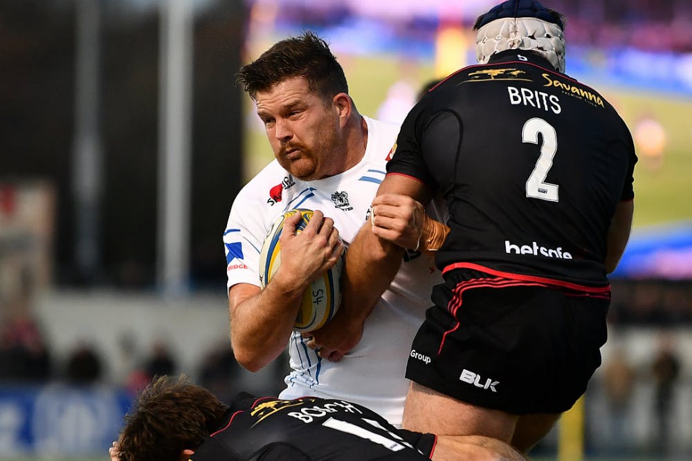 Greg Holmes and Exeter booked an Anglo-Welsh Cup final berth at the weekend. Photo: Getty Images