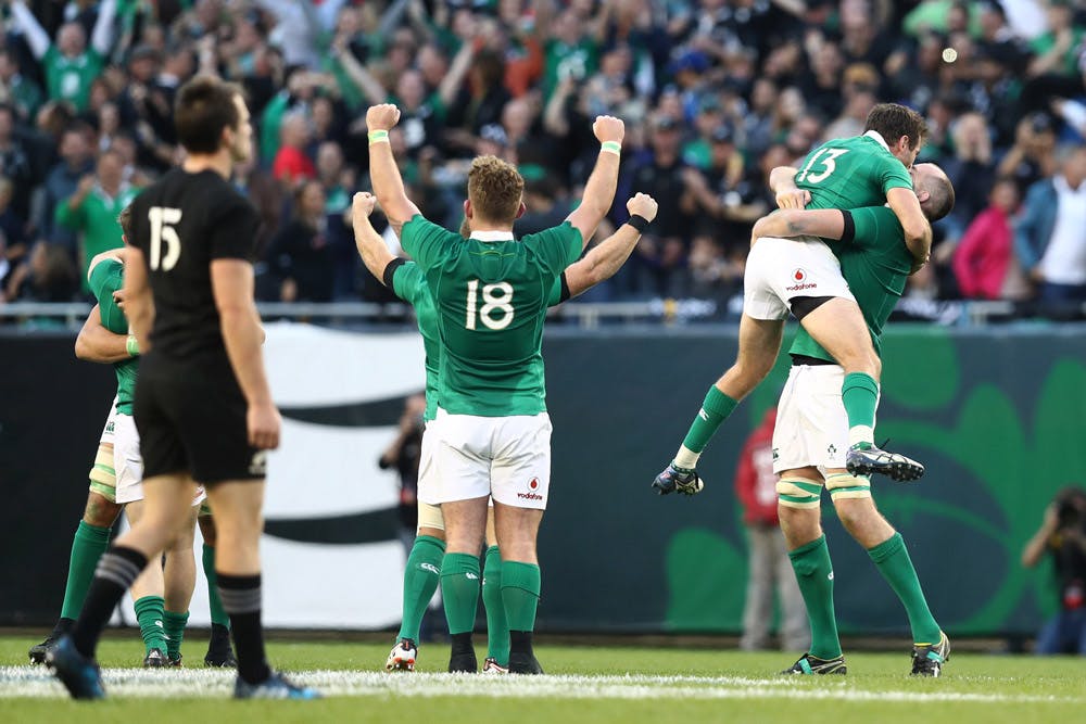 Ireland savoured their celebrations at Soldier Field. Photo: Getty Images