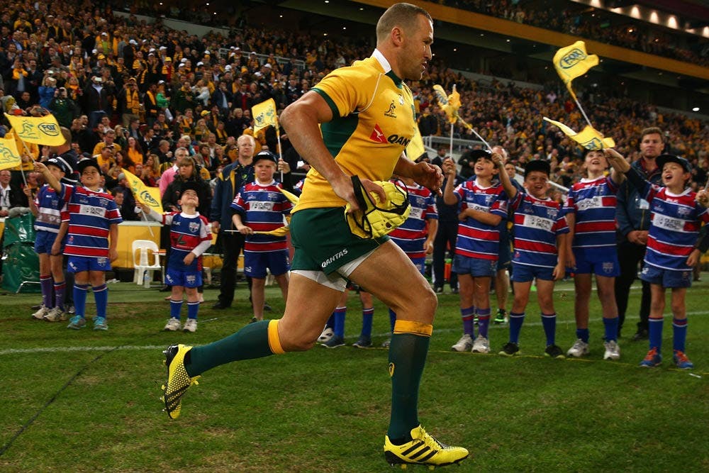 Matt Giteau was brought back to Australian rugby in the 2015 World Cup after an eligibility change. Photo: Getty Images