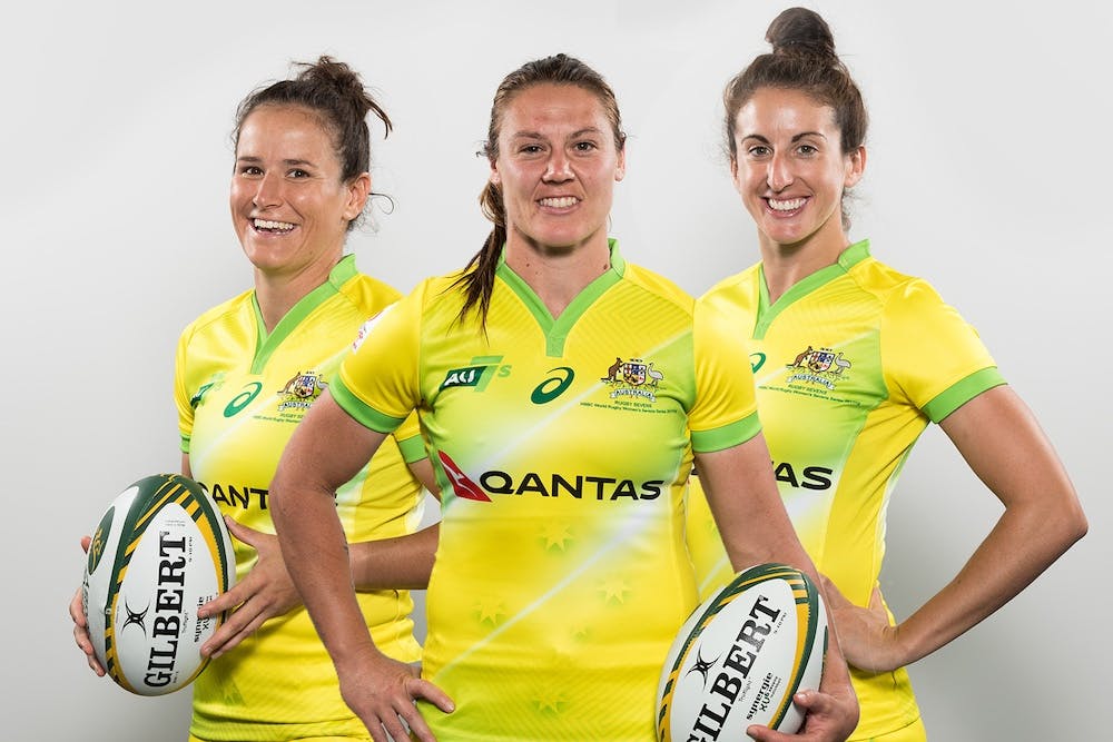 Shannon Parry and Alicia Quirk have re-signed with the Sevens. Photo: Getty Images