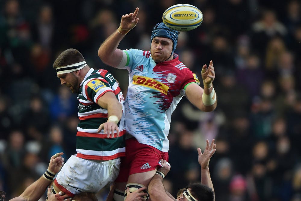 James Horwill suffered a painful finger injury against Leicester. Photo: Getty Images