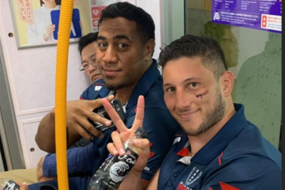 The Rebels took a train back to the Tokyo airport. Photo: Instagram