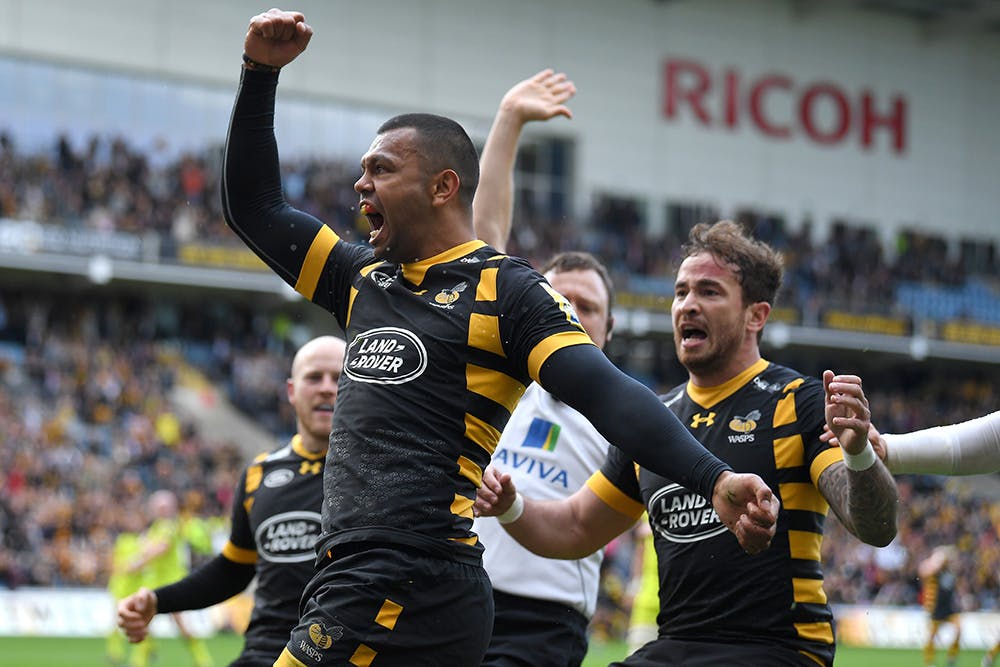Kurtley Beale is in doubt for Wasps' English Premiership final against Exeter next weekend. Photo: Getty Images
