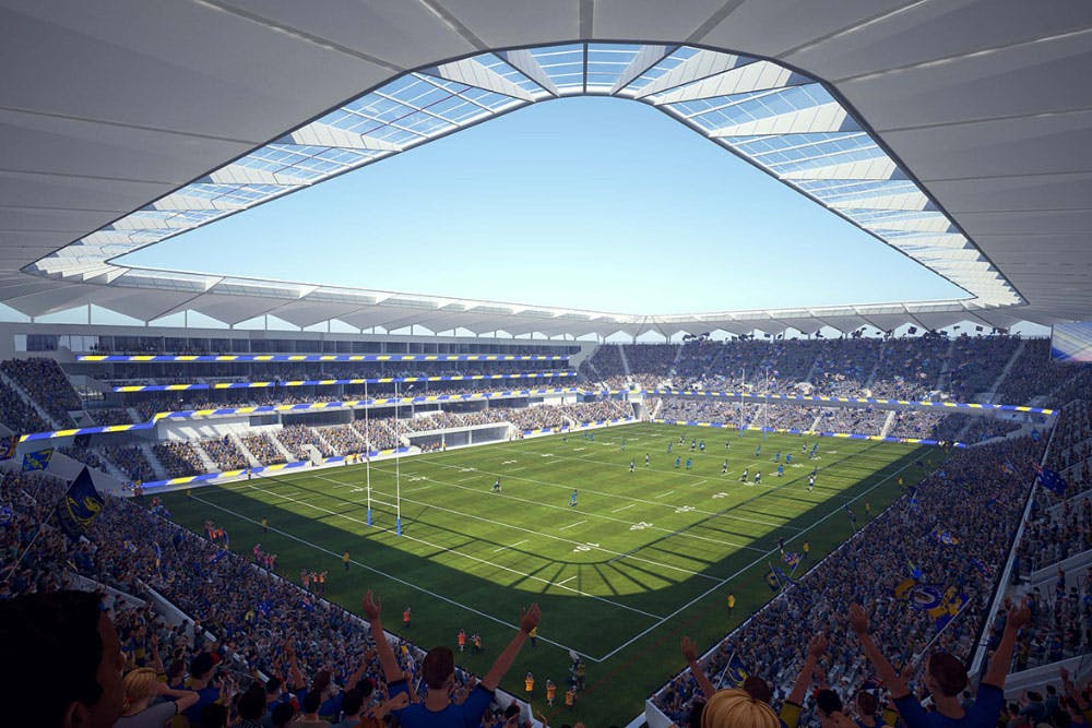 An artist's impression of the new Western Sydney Stadium. Photo: NSW Government