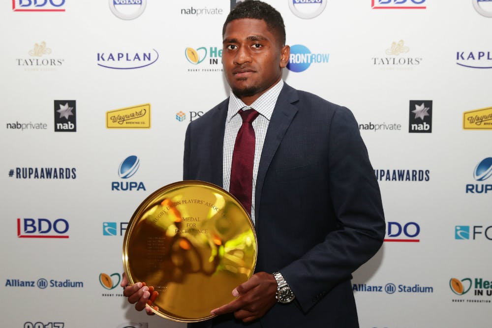 Isi Naisarani won the RUPA Medal of Excellence. Photo: Getty Images