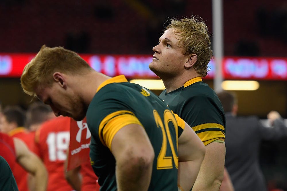 Springboks skipper Adriaan Strauss was on the wrong end against Wales. Photo: Getty Images
