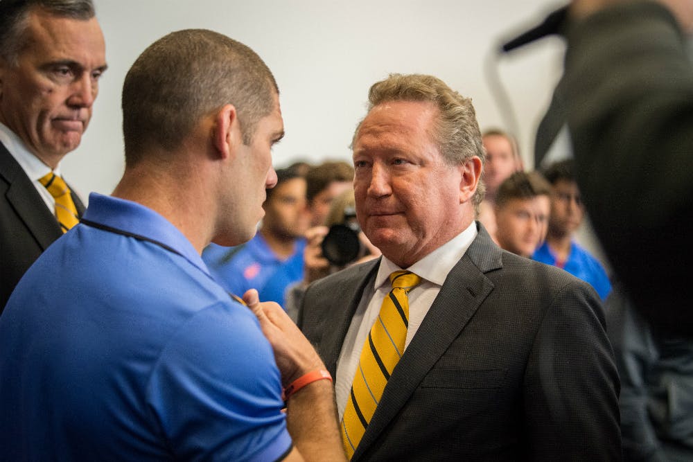 Andrew Forrest has committed $2 million to RugbyWA. Photo: RUGBY.com.au/Stuart Walmsley