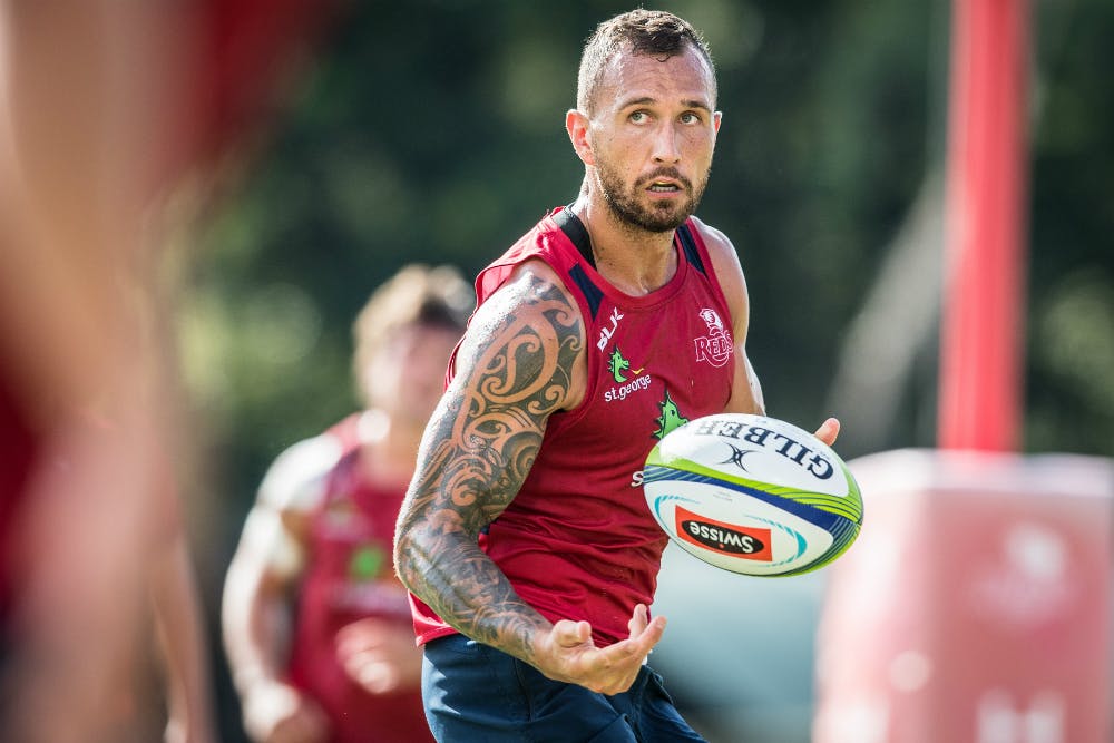 Quade Cooper is charged with leading a lowly Reds attack that managed just 33 tries in 2016. Photo: RUGBY.com.au/Stuart Walmsley
