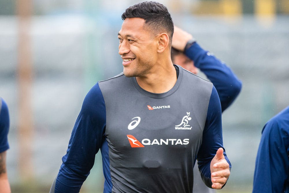 Israel Folau is set to commit to a new deal with Rugby Australia. Photo: RUGBY.com.au/Stuart Walmsley