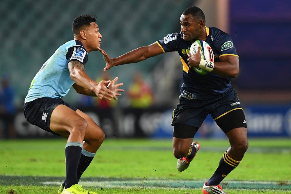 Israel Folau will have to step up defensively to usurp Tevita Kuridrani. Photo: Getty Images