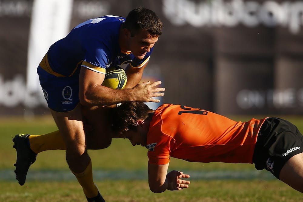 Familar surroundings. Alex Gibbon for Brisbane City against NSW Country Eagles. Photo: Getty Images