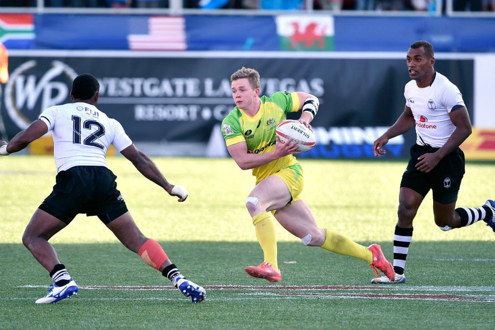 Henry Hutchison scored a first half double against Fiji. Photo: Getty Images