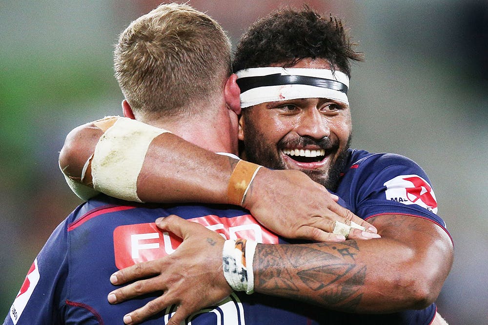Amanaki Mafi and the Melbourne Rebels are flying high. Photo: Getty Images