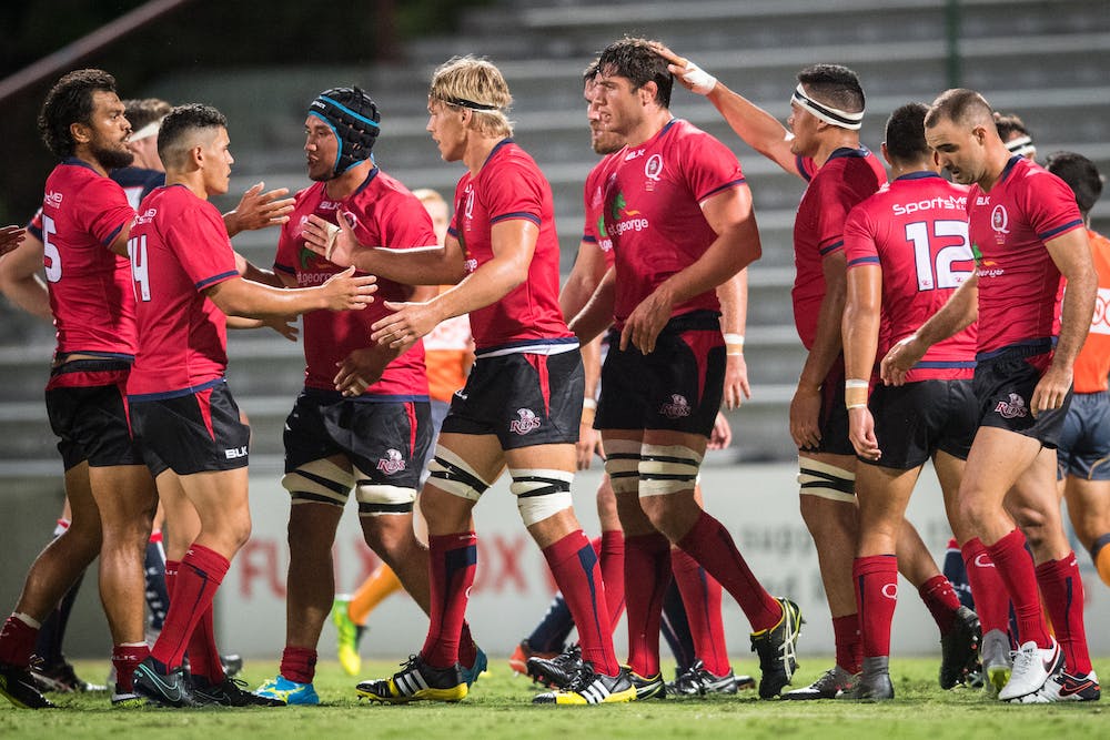 The Queensland Reds put in an impressive performance in their final hit out against the Rebels. Photo: Rugby.com.au/Stuart Walmsley.
