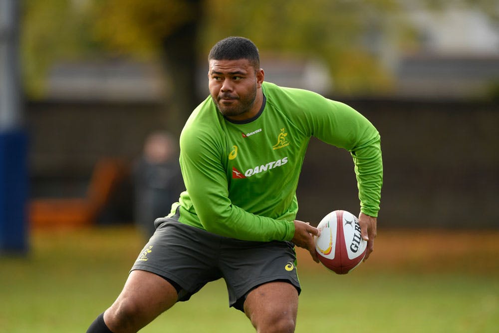 Tolu Latu has been named on the bench for the Wallabies. Photo: Getty Images