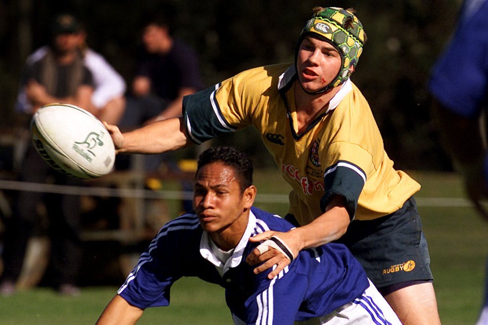Drew Mitchell in action for the Australian schoolboys. Photo: Getty Images