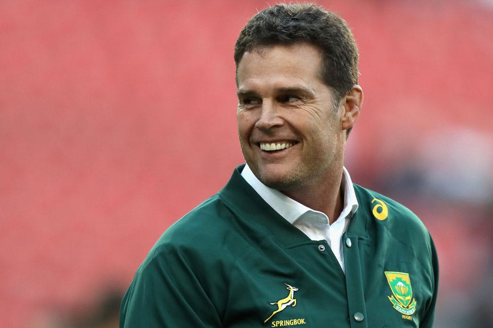 Rassie Erasmus is expecting a desperate Wallabies side. Photo: Getty Images