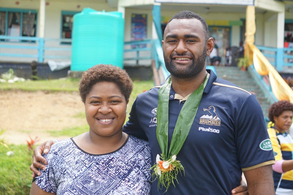 Tevita Kuridrani has returned to Fiji to celebrate his 50th Wallabies cap. Photo: Samu Kuridrani