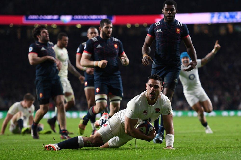 Ben Te'o scored the winner for England. Photo: Getty Images"