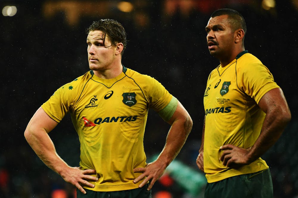 It was a tough night for the Wallabies. Photo: Getty Images