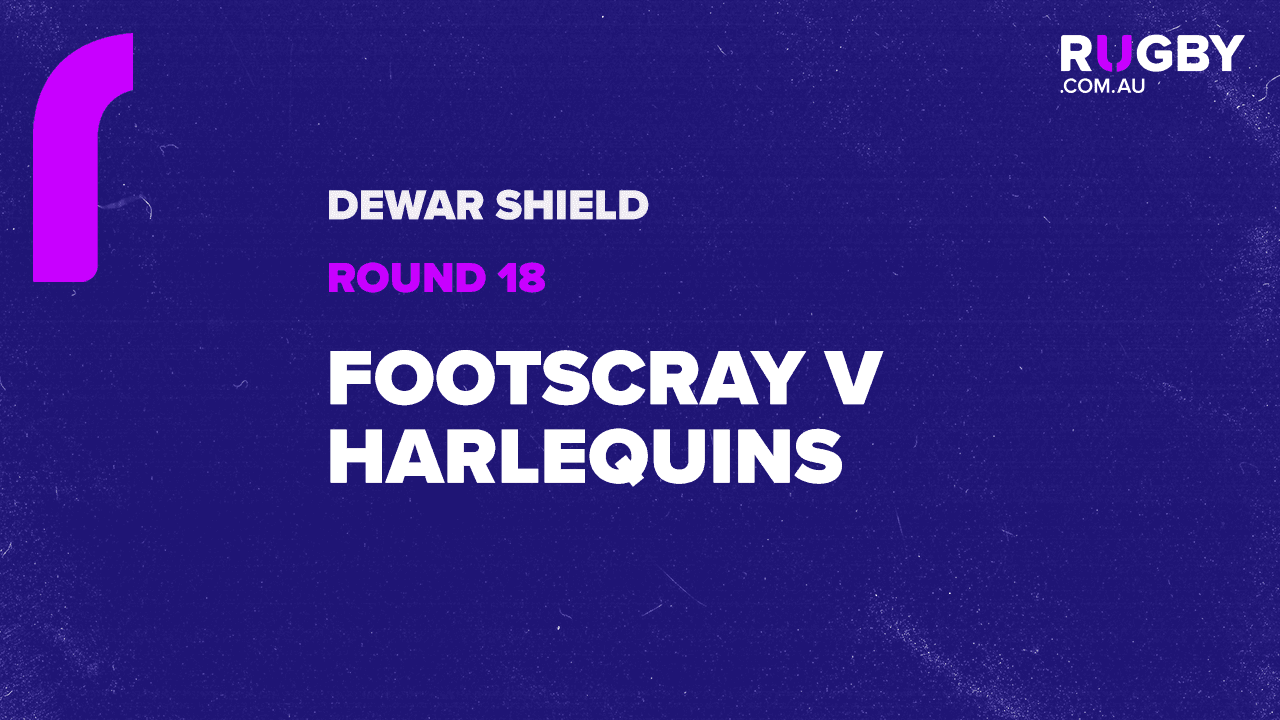 Rugby Vic - Dewar Shield R18 - Footscray v Harlequins