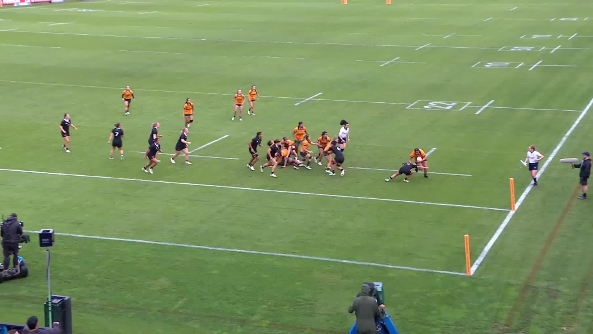 Eva Karpani with a Spectacular Try vs New Zealand Women