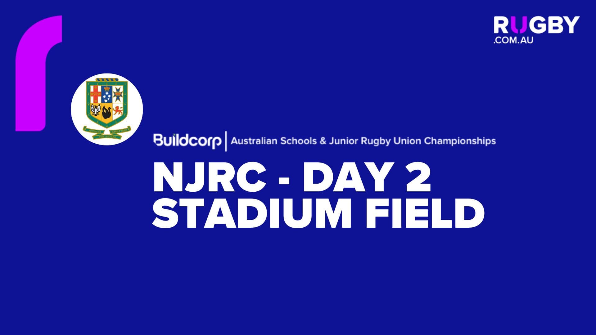 Day 2 - Stadium - Buildcorp Australian Schools & Junior Rugby Union Championships