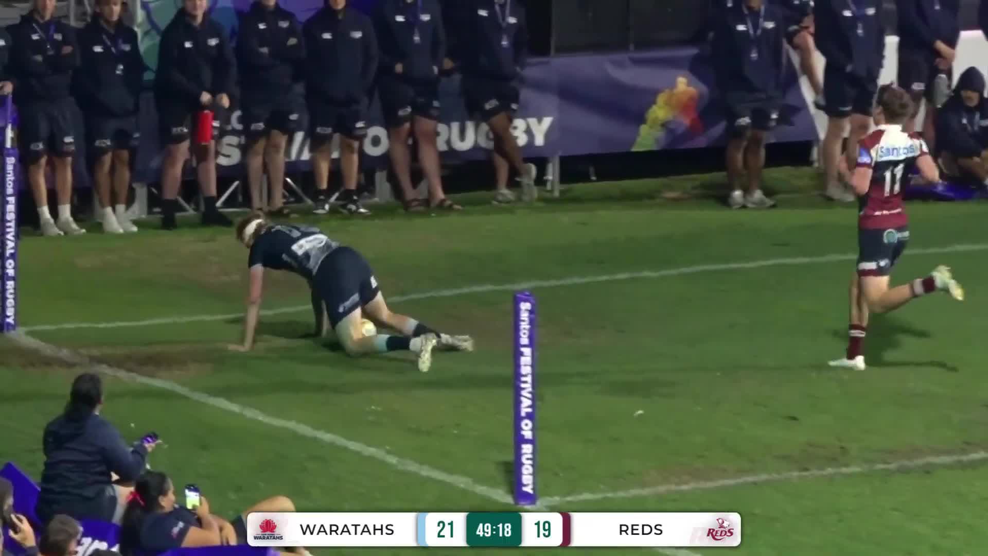 James Hendren Try v Queensland Reds | SRP 2025