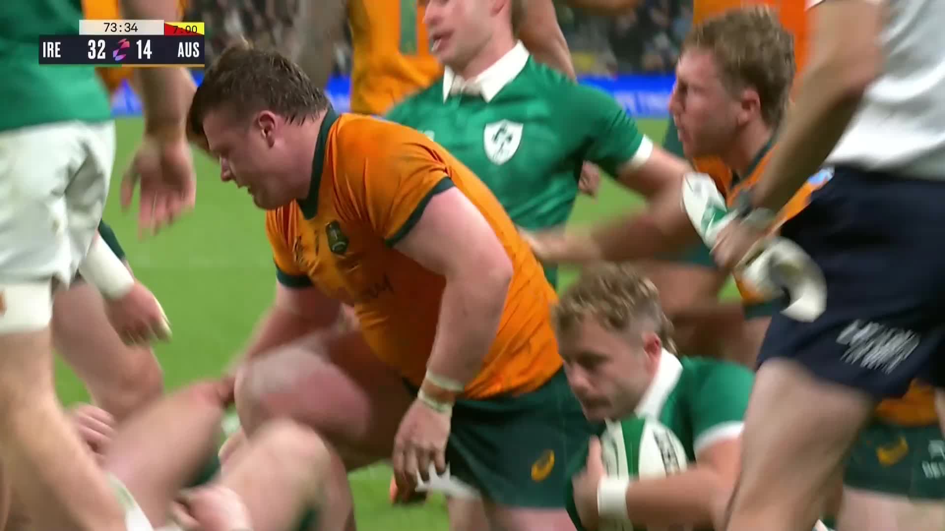 Try | Pollard 74:11 | Wallabies vs Ireland