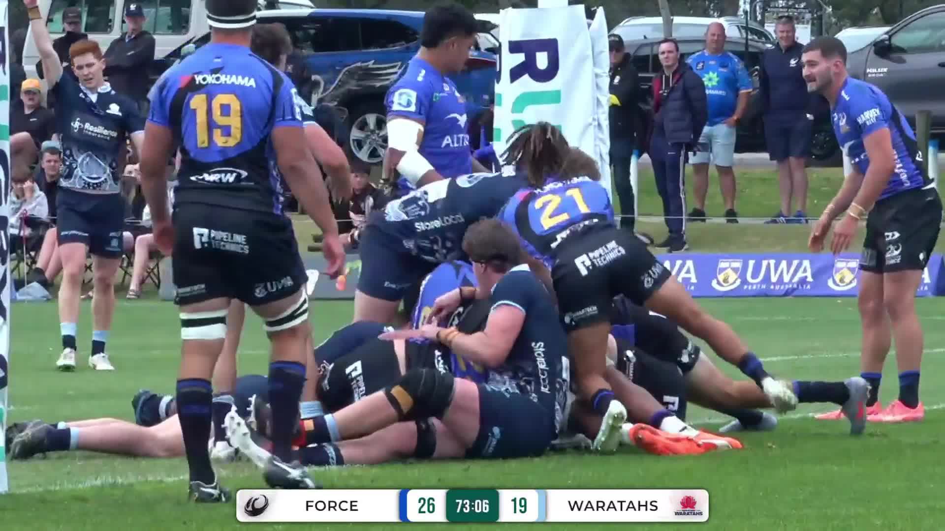 Clement Halaholo Try v Western Force | SRP 2025