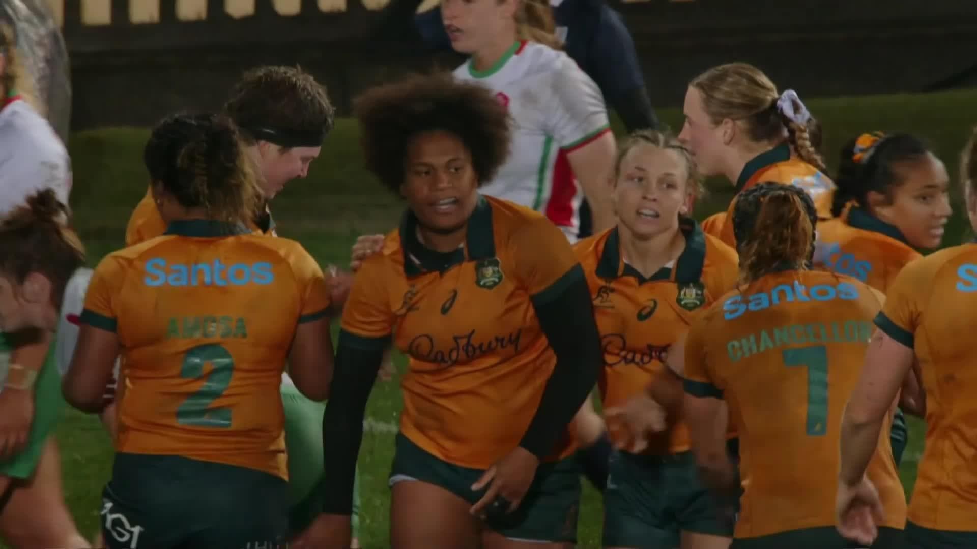 Tabua Tuinakauvadra with a Try vs Wales Women