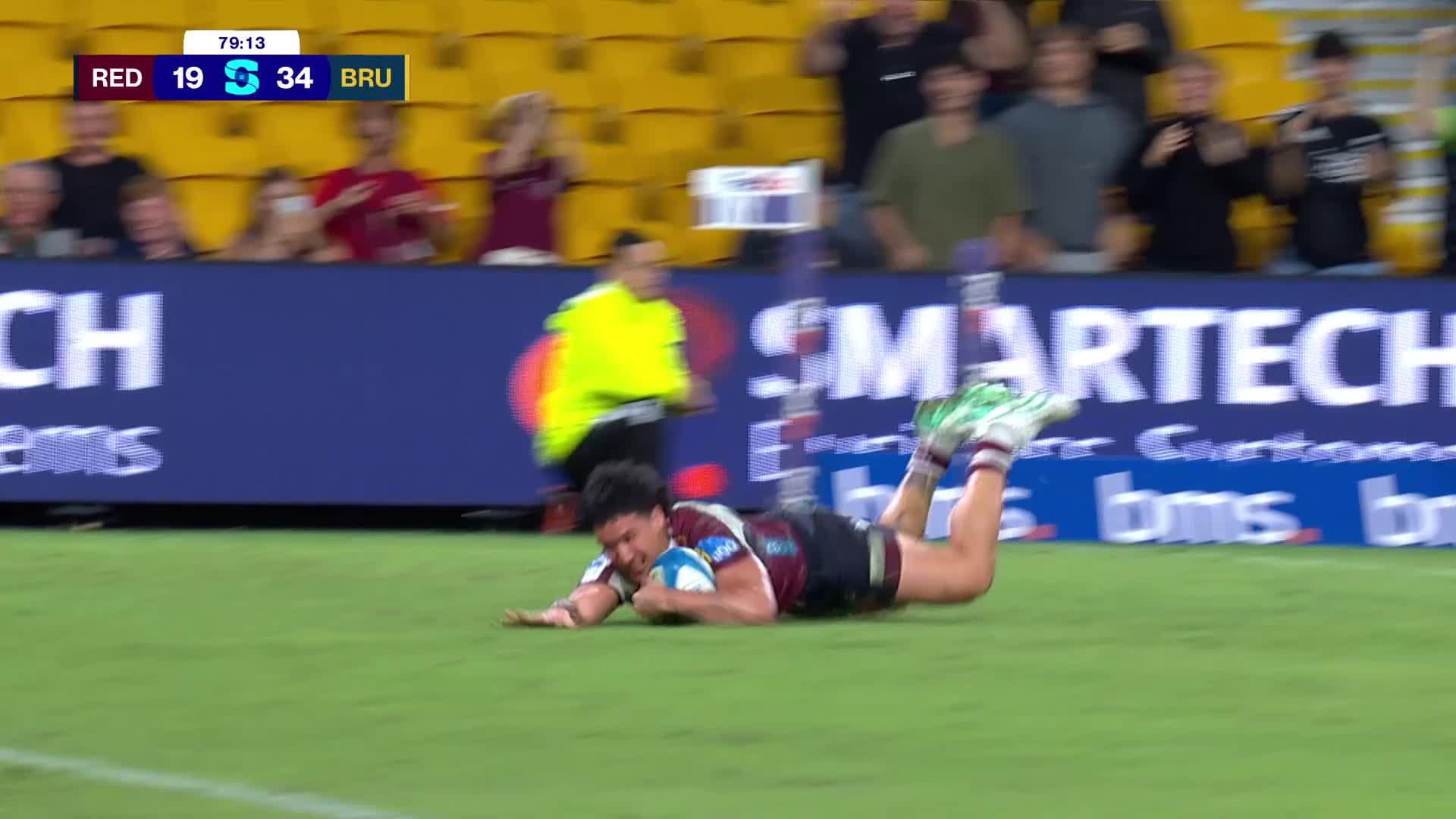 Dre Pakeho Try v Brumbies | SRP 2025