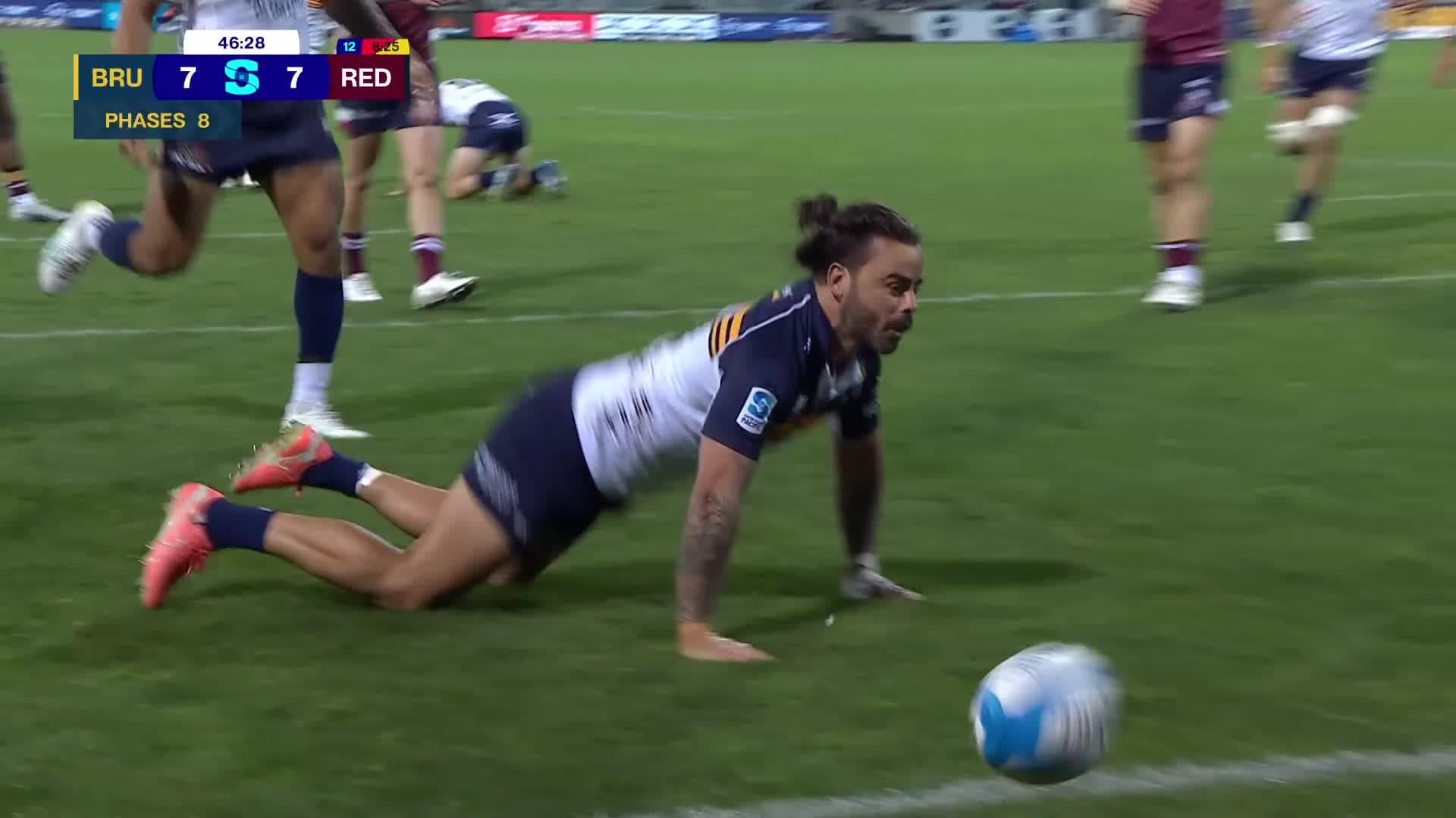 Andy Muirhead Try v Queensland Reds | SRP 2025