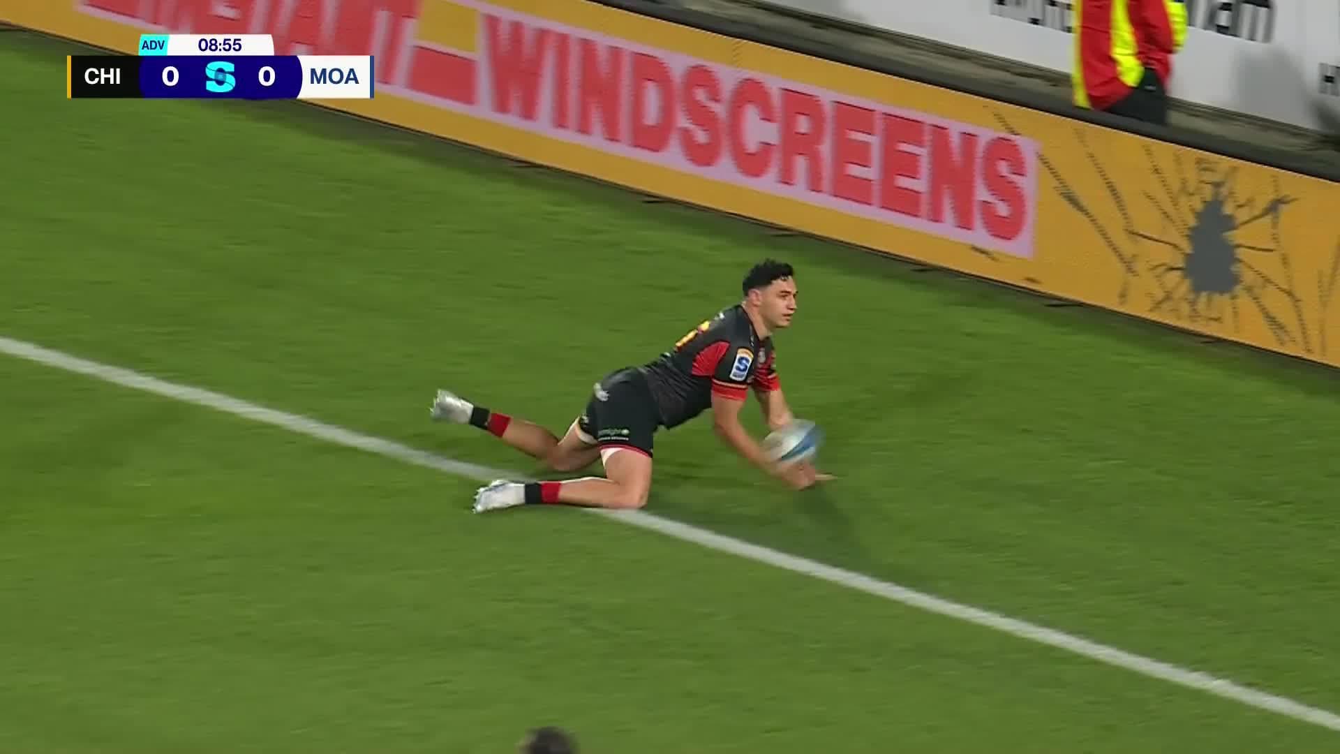 Shaun Stevenson Try v Moana Pasifika | SRP 2025