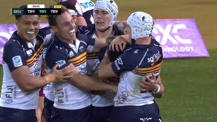 Tom Wright Try v Queensland Reds | SRP 2025